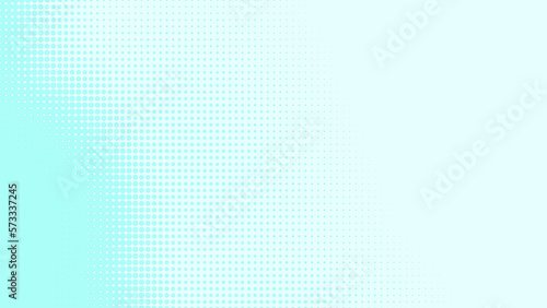 Dots halftone white blue and green color pattern gradient texture background.