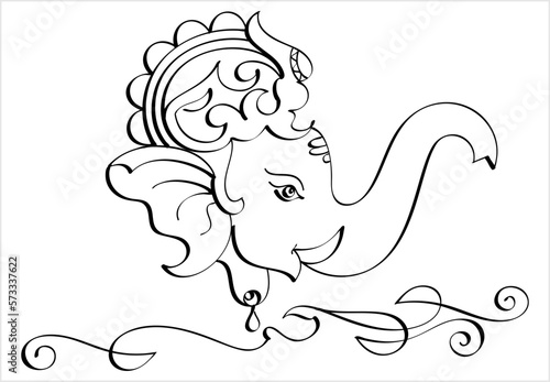 Ganesha Pen Ink Style M_2302004
