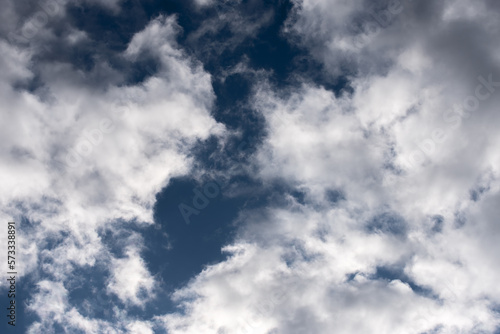blue sky with clouds