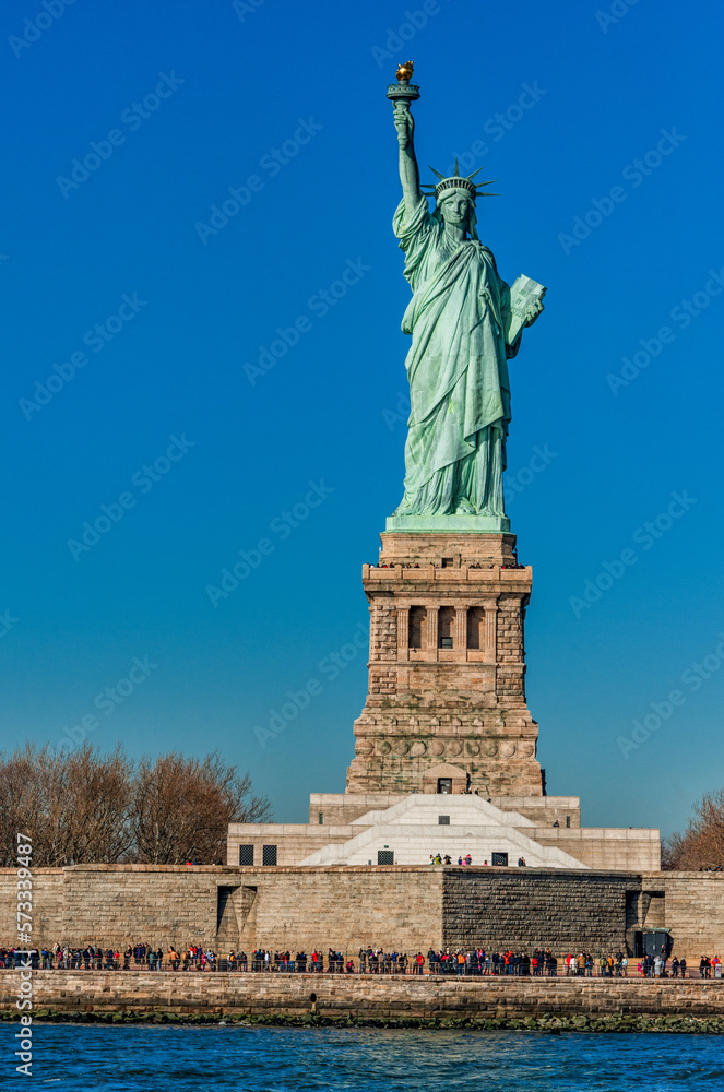 Statue of Liberty on Liberty Island. USA.