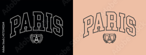 Vector typography in varsity vintage style. 