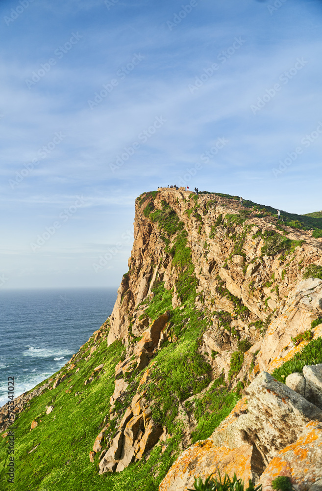 Landscape view of Cabo da Roca in Portugal. Westernmost part of Europe. High quality photo Landscape view of Cabo da Roca in Portugal. Westernmost part of Europe. High quality photo