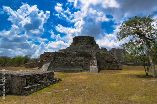 Mayapán is considered the last great Maya capital, dating back to the beginning of the Common Era and reaching its Golden Age in the Postclassic Period. Located in Yucatan , Mexico. 14 03 2022 photo