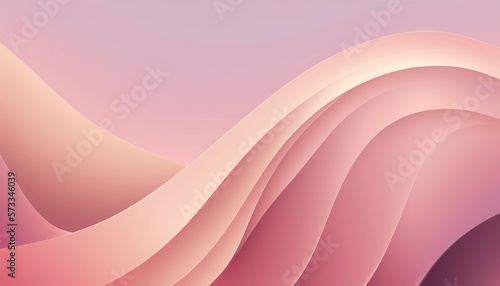 Pastel Pink Abstract background with wavy waves. Generative AI.