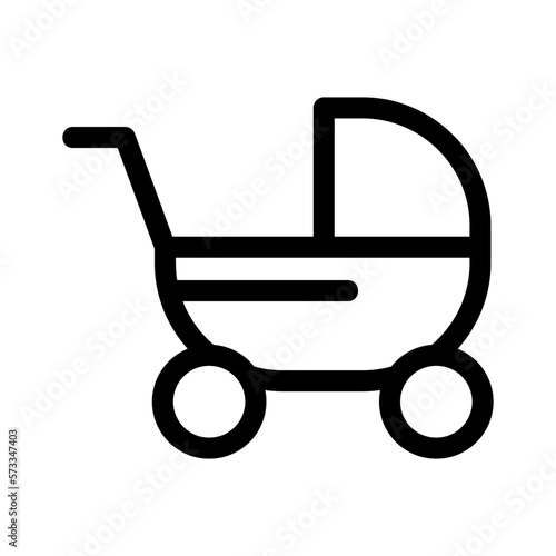 baby stroller icon or logo isolated sign symbol vector illustration - high quality black style vector icons
