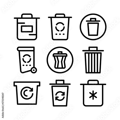 trash icon or logo isolated sign symbol vector illustration - high quality black style vector icons
