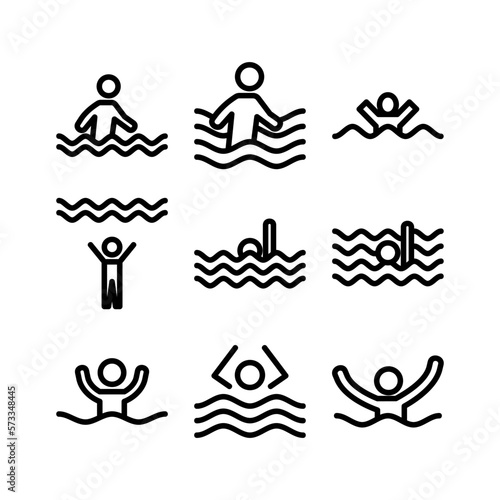 deep water icon or logo isolated sign symbol vector illustration - high quality black style vector icons
