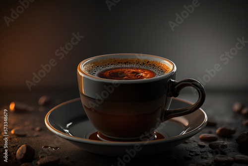 Coffee cup. Illustration AI Generative