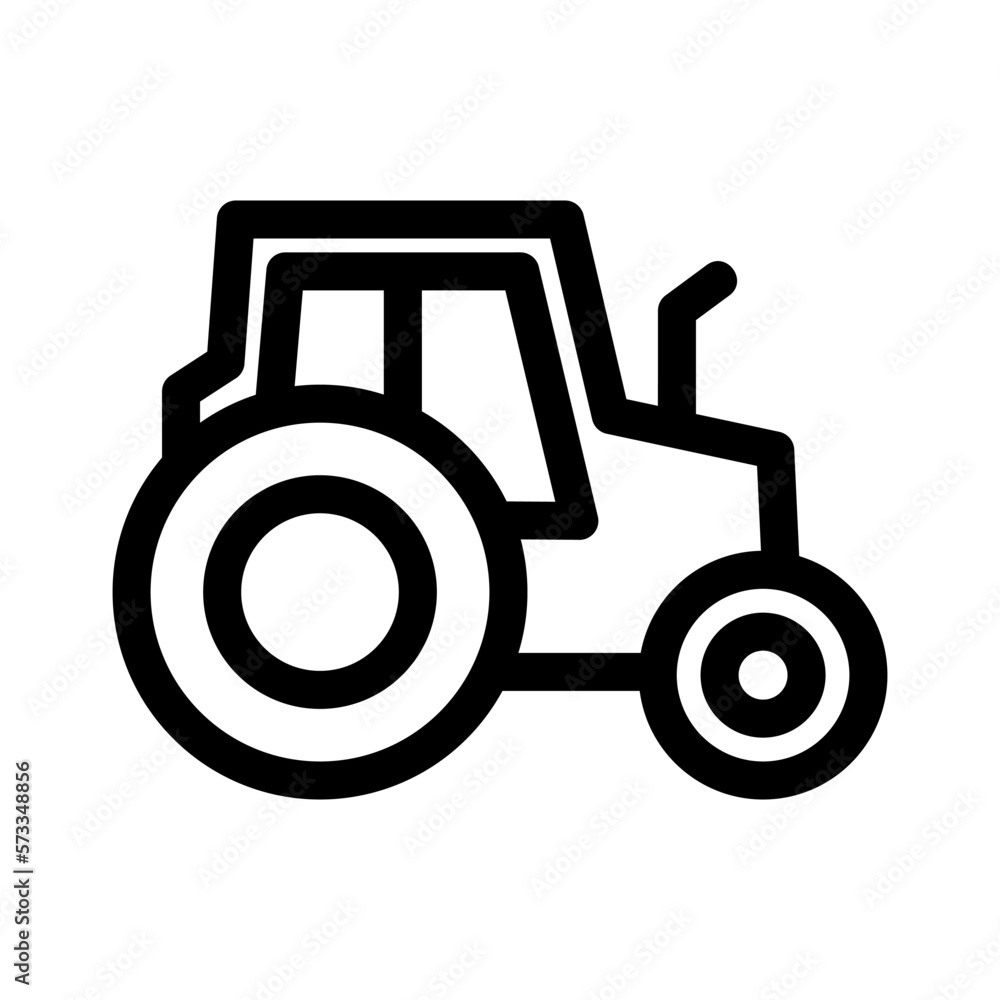 tractor icon or logo isolated sign symbol vector illustration - high quality black style vector icons
