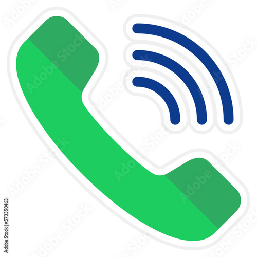 Phone Call Sticker Icon