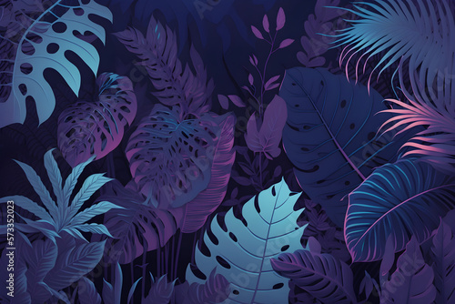 Vintage Flat Gradient with Purple and Blue