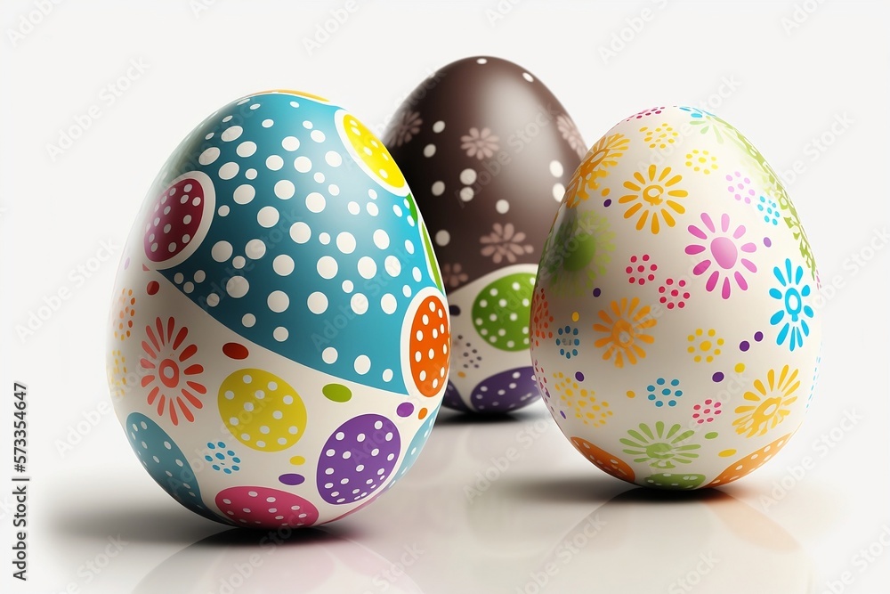 Colorful easter eggs Generative AI Colorful easter eggs Generative AI