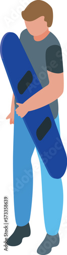 Surf board icon isometric vector. Wind surfing. Sun enjoy