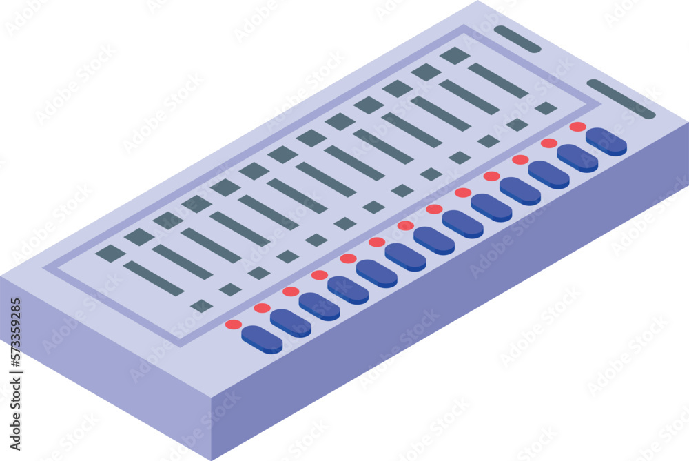 Electronic voiting paper icon isometric vector. Election vote. Digital box Electronic voiting paper icon isometric vector. Election vote. Digital box