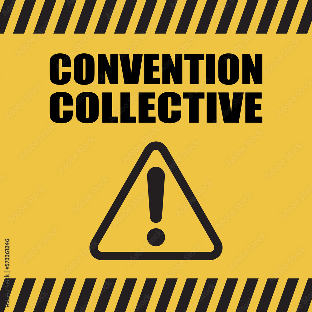 Obraz premium Logo convention collective.