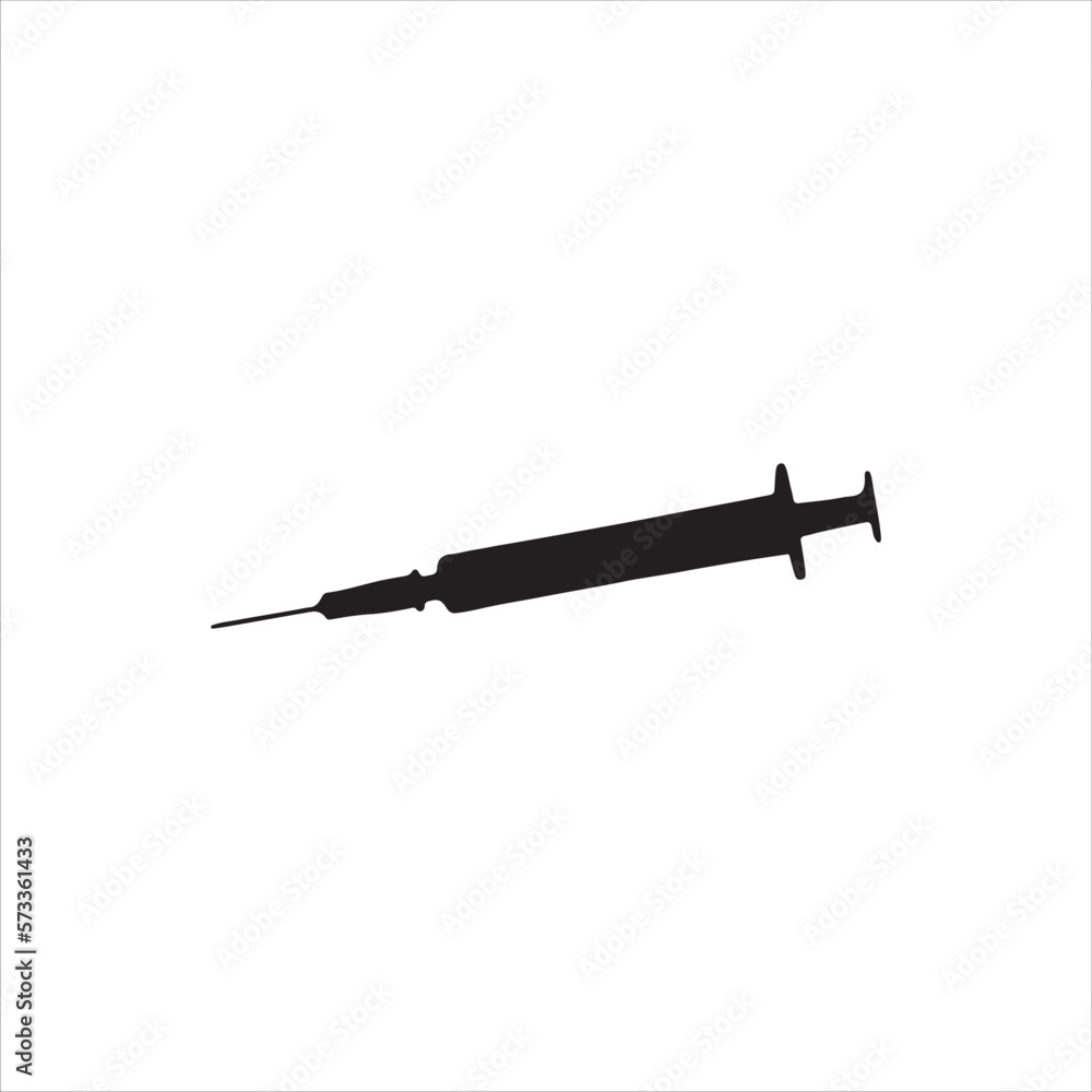 Fototapeta premium syringe vector icon flat design