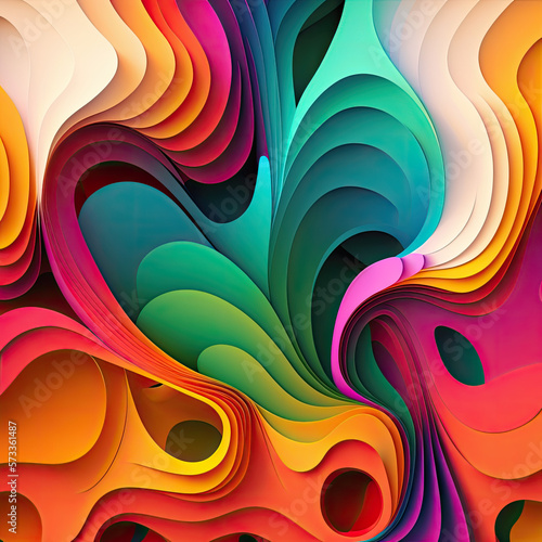 abstract colorful background with waves