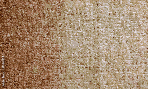 Realistic vector illustration of knitted wool textile textured background in light beige creamy brown shade. Beige color gradient on texture background.