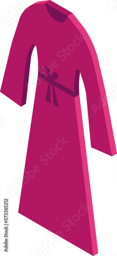 Islamic cloth icon isometric vector. Fashion abaya. Female clothes