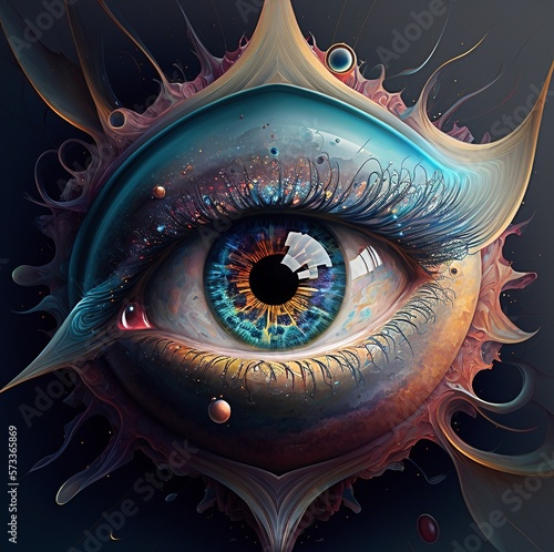 Eyeball Galaxy Abstract Whimsical