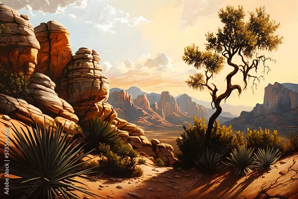 Red Rock Canyon Nevada top Landscape Wall Art Print