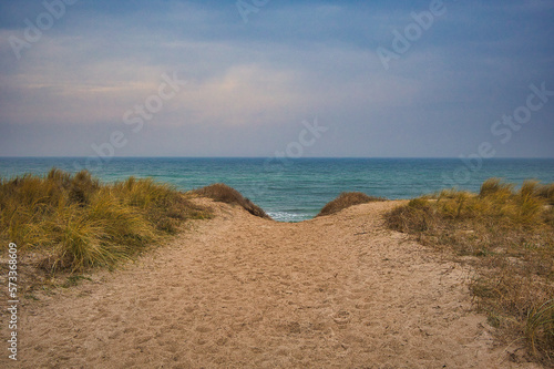 Zugang zum Strand  D  ne  Ostsee  Wustrow  Mecklenburg Vorpommern  Deutschland