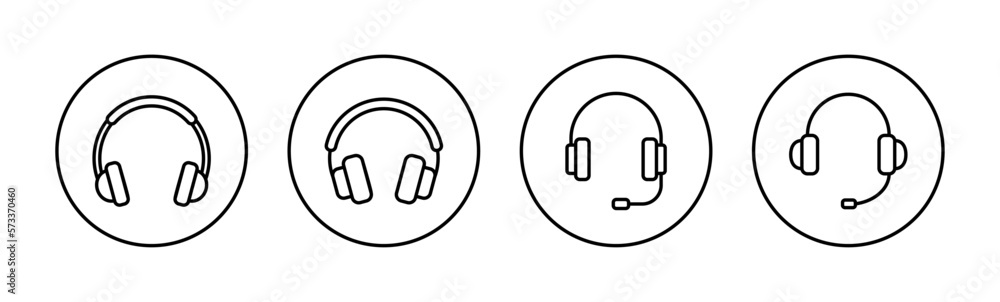 Headphone icon vector for web and mobile app. headphone sign and symbol Headphone icon vector for web and mobile app. headphone sign and symbol