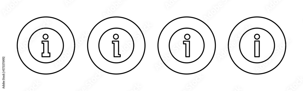 Info sign icon vector for web and mobile app. about us sign and symbol. Faq icon Info sign icon vector for web and mobile app. about us sign and symbol. Faq icon