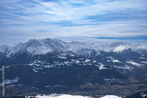 snow covered mountains, Laxx, Switzerland