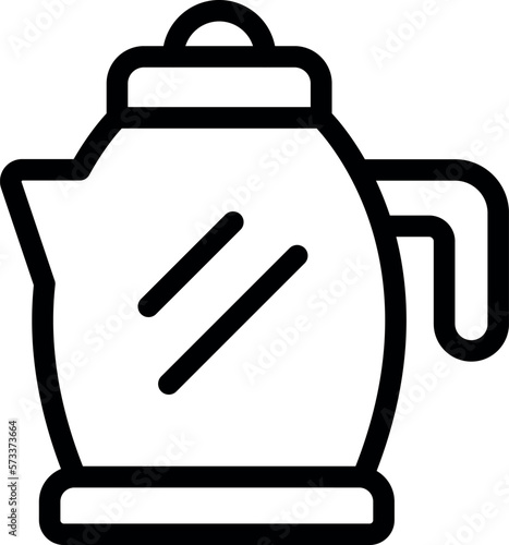 Retro kettle icon outline vector. Electric teapot. Vintage steam