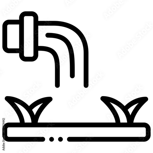 gardening with drainage icon