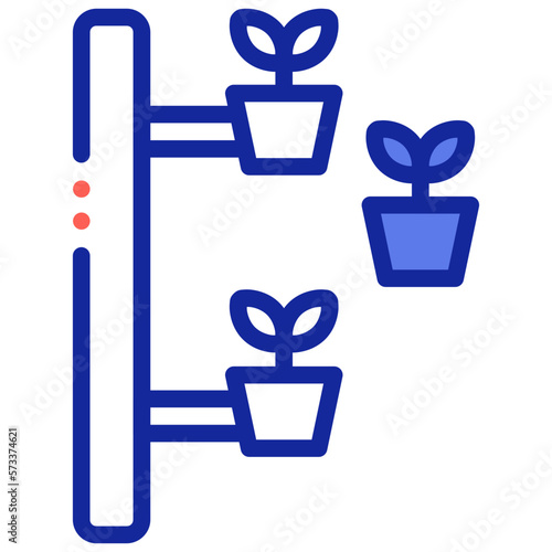 Wall mounted planter icon