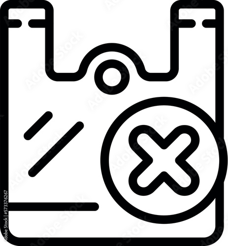 Plastics pollution icon outline vector. Ocean plastic. Sea fish