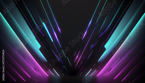 Electric Symphony: A Vibrant Computer Generated Abstract Background with Purple and Blue Lines
