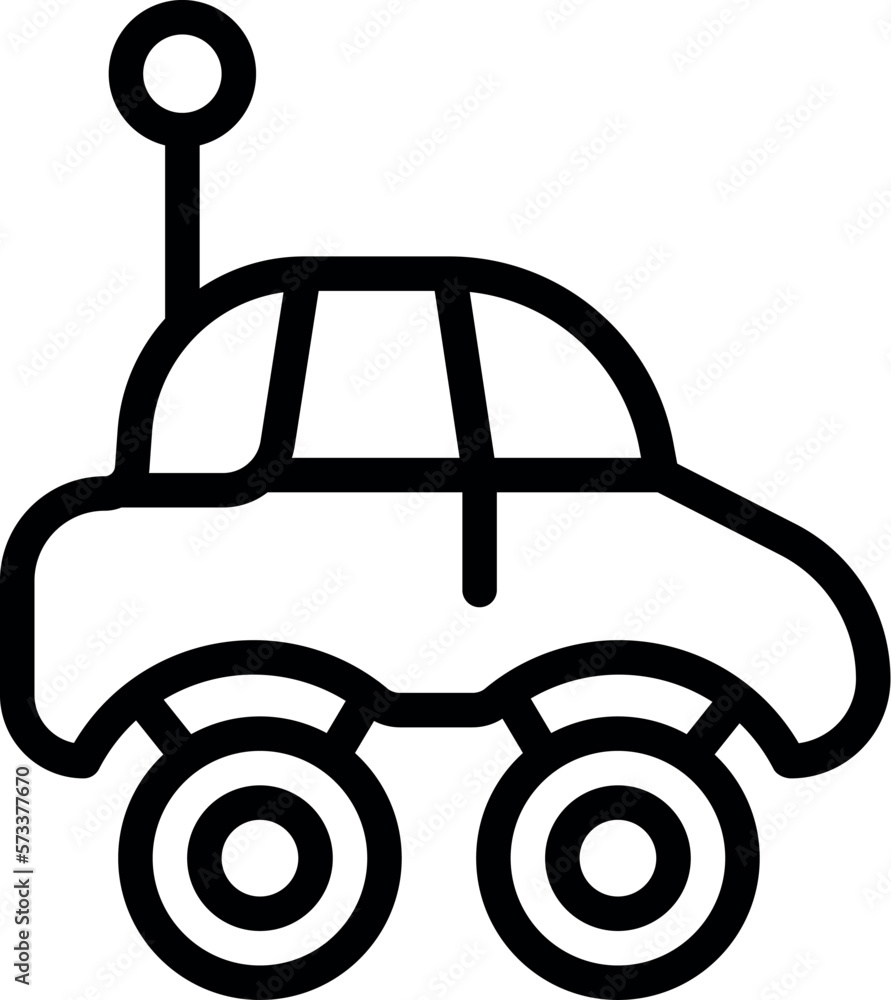 Rc vehicle icon outline vector. Digital model. Remote car Rc vehicle icon outline vector. Digital model. Remote car