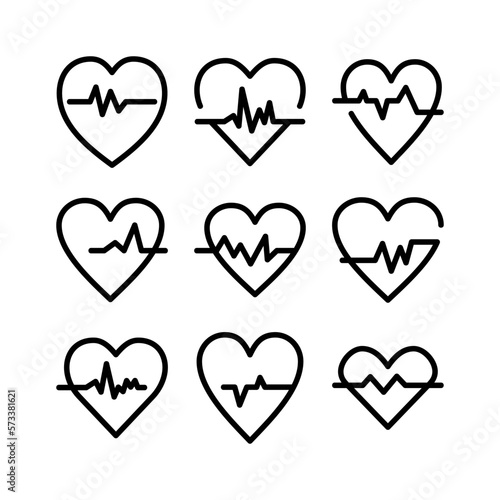 heartbeat icon or logo isolated sign symbol vector illustration - high quality black style vector icons 