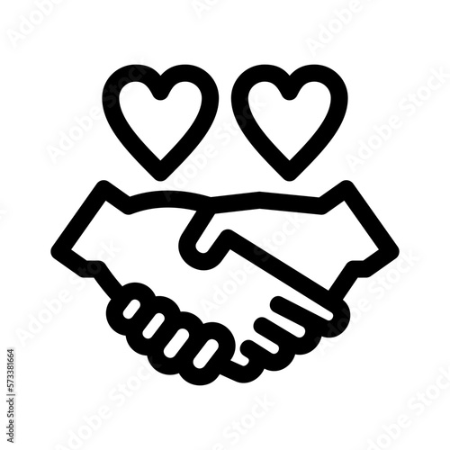 holding hands icon or logo isolated sign symbol vector illustration - high quality black style vector icons
