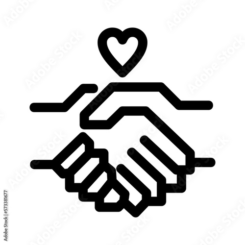 holding hands icon or logo isolated sign symbol vector illustration - high quality black style vector icons
