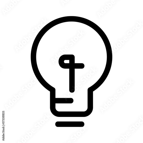 light bulb icon or logo isolated sign symbol vector illustration - high quality black style vector icons 