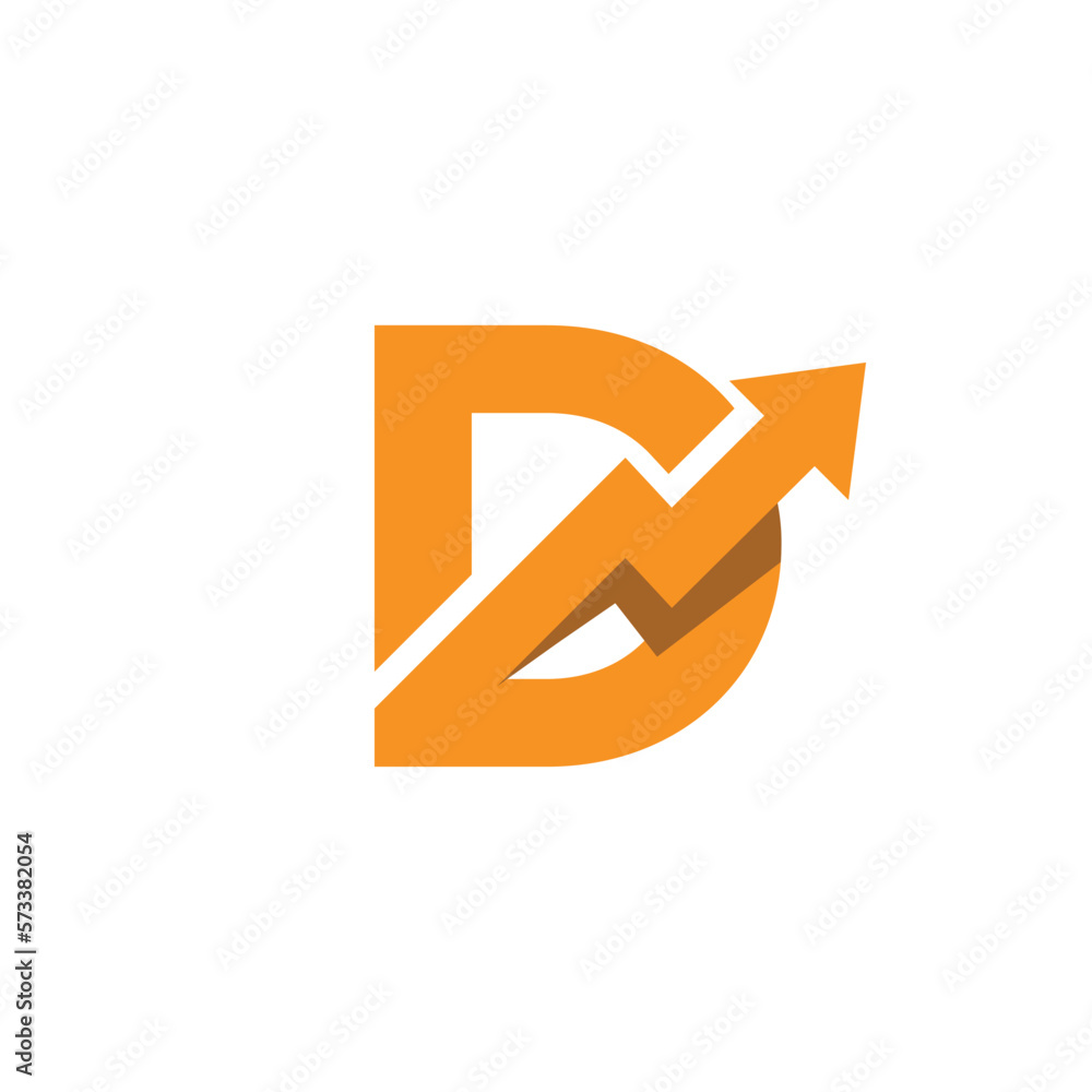 Letter D with arrow logo icon vector template Letter D with arrow logo icon vector template