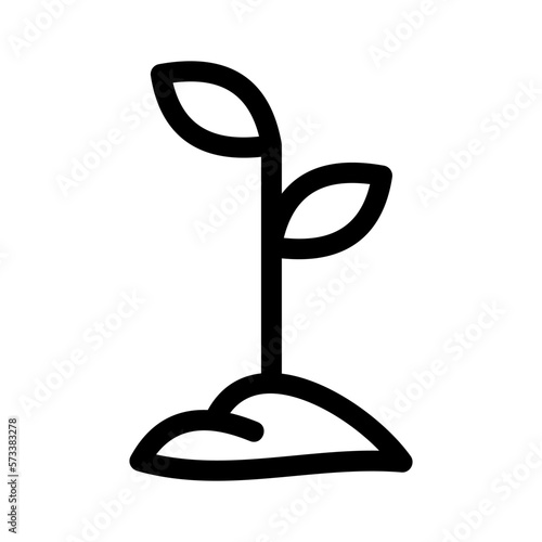 sprout icon or logo isolated sign symbol vector illustration - high quality black style vector icons
