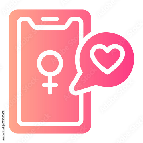 smartphone gradient icon