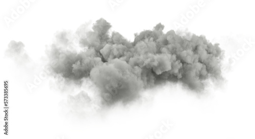 Soft cloudiness smog floating over isolated backgrounds 3d rendering png