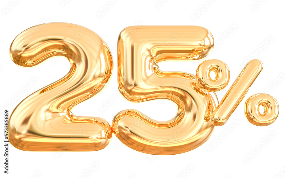 Discount 25 Percent 3d gold Modern Number With Generative AI Discount 25 Percent 3d gold Modern Number With Generative AI