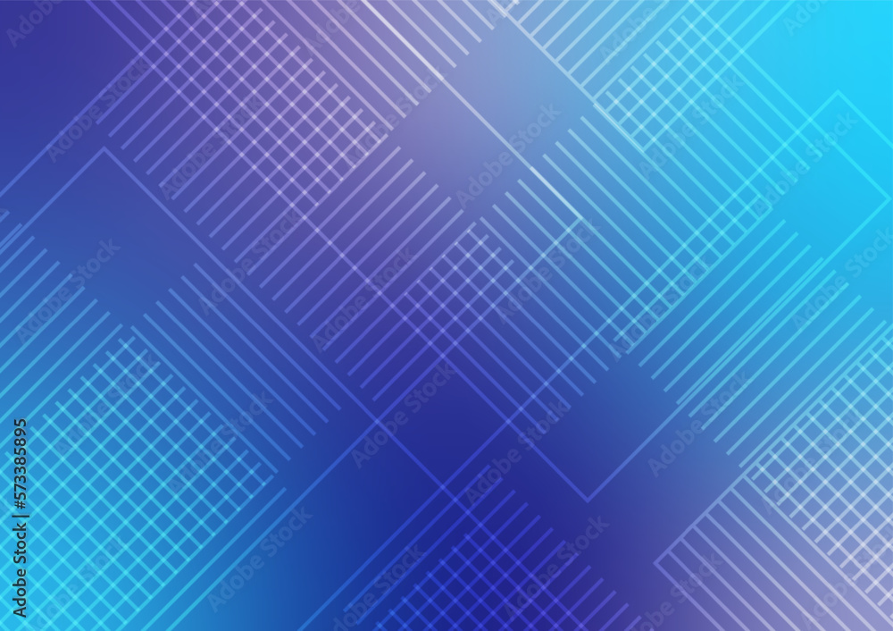 Blue gradient geometric grid line modern background