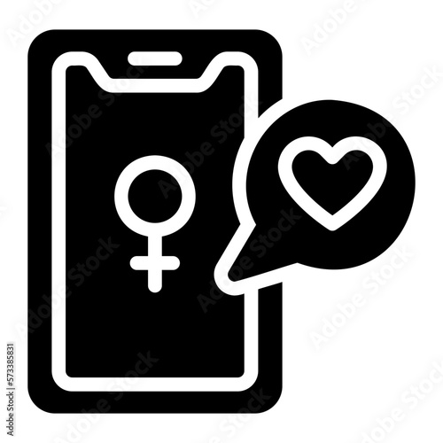 smartphone glyph icon