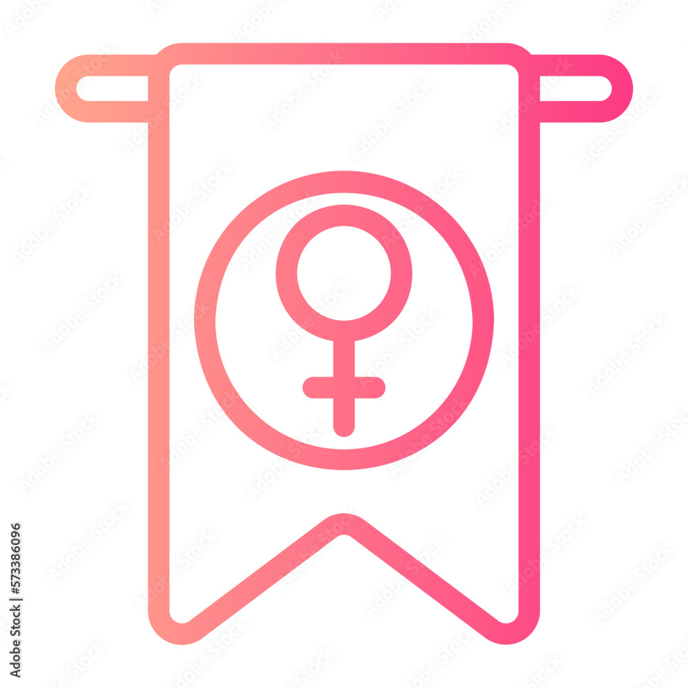 womens day gradient icon