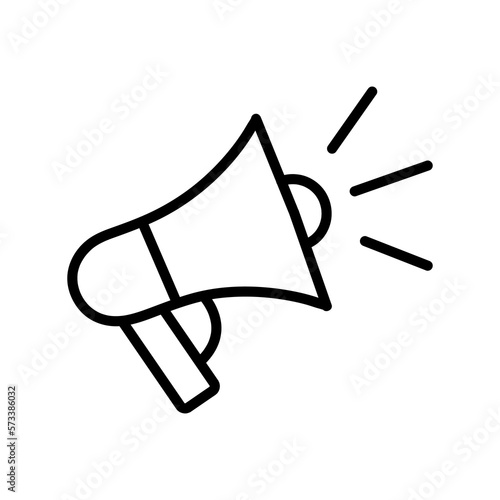 Megaphone Icon Vector Logo Design Template. trendy style on white background..eps