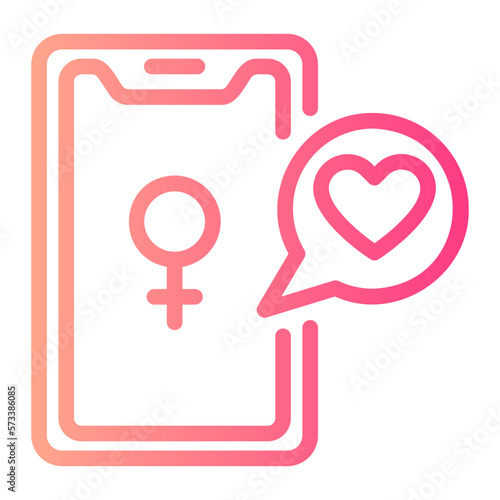 smartphone gradient icon