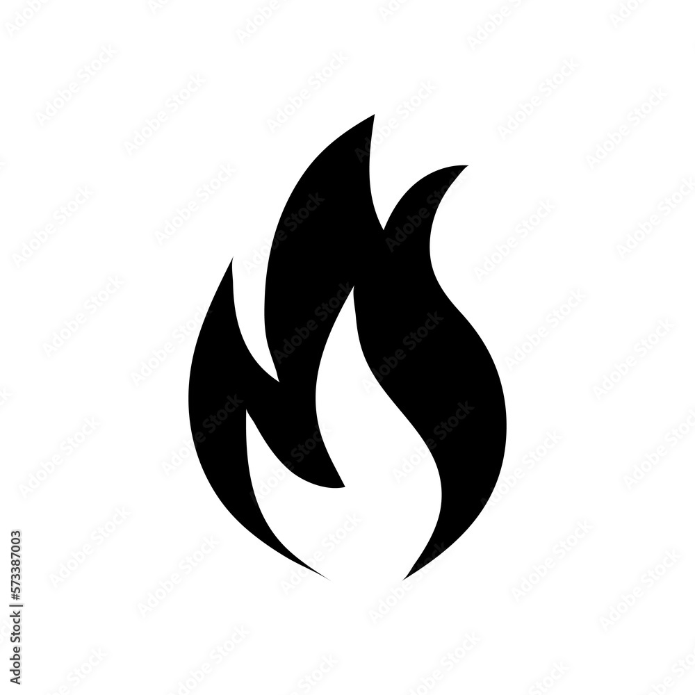Fire Flame Icon Vector Design trendy style illustration on white background..eps Fire Flame Icon Vector Design trendy style illustration on white background..eps